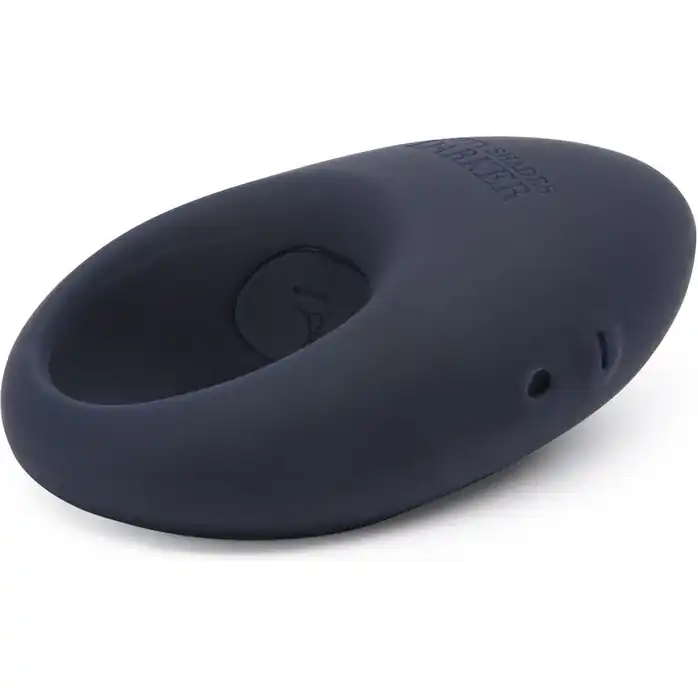 Тёмно-синее эрекционное кольцо Release Together USB Rechargeable Cock Ring - Fifty Shades Darker. Фотография 2.