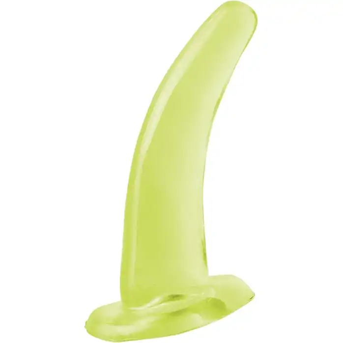 Светящаяся в темноте анальная пробка His and Hers G-Spot - 12,4 см - Basix Rubber Works