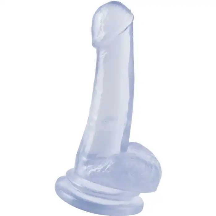 Прозрачный фаллоимитатор 8 Dong with Suction Cup - 19,1 см - Basix Rubber Works
