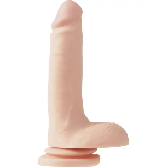 Телесный фаллоимитатор на присоске 8 Thicky with Suction Cup - 21,6 см - Basix Rubber Works