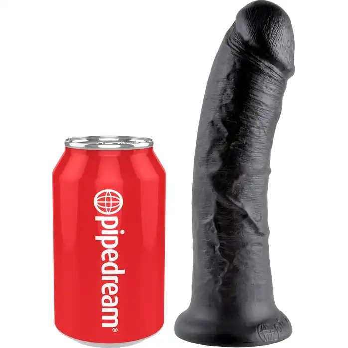 Чёрный фаллоимитатор 8 Cock - 20,3 см - King Cock. Фотография 5.