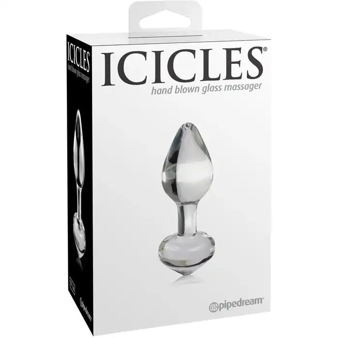 Анальная пробка из стекла Icicles No. 44 - 8,3 см - Icicles. Фотография 5.