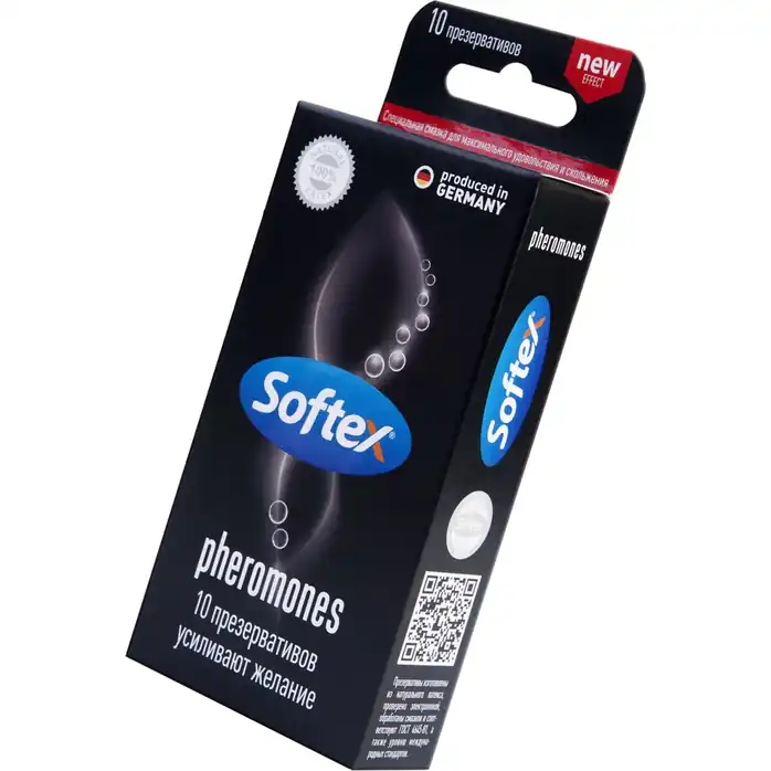 Презервативы, усиливающие желание, Softex Pheromones - 10 шт. Фотография 2.