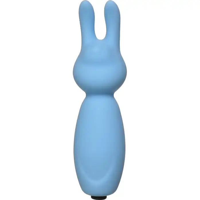 Голубой мини-вибратор Emotions Funny Bunny - Emotions