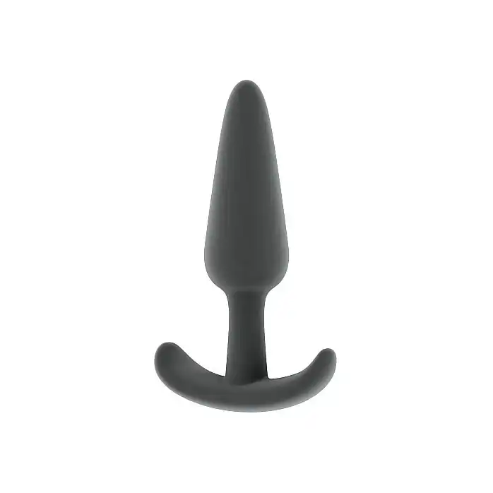 Серый анальный стимулятор Butt Plug No.29 - 12,5 см - Sono