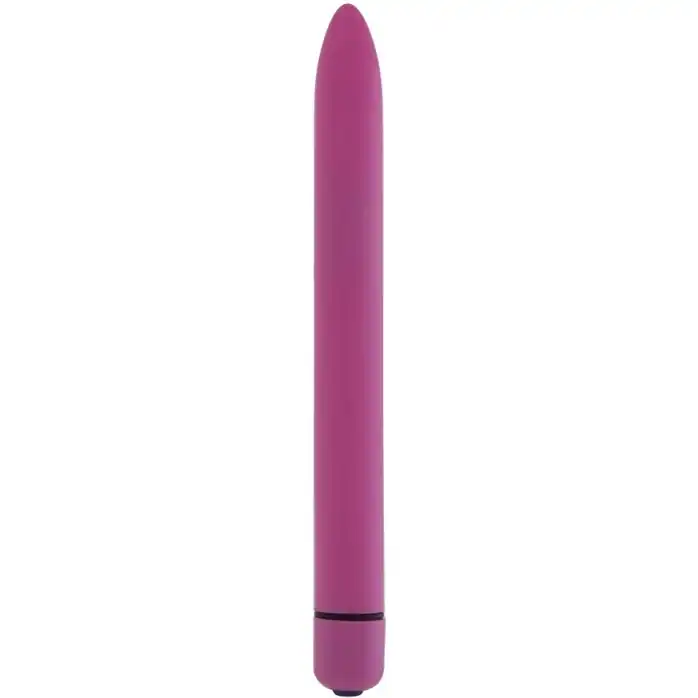 Розовый тонкий вибратор GC Slim Vibe - 16,5 см - GC   