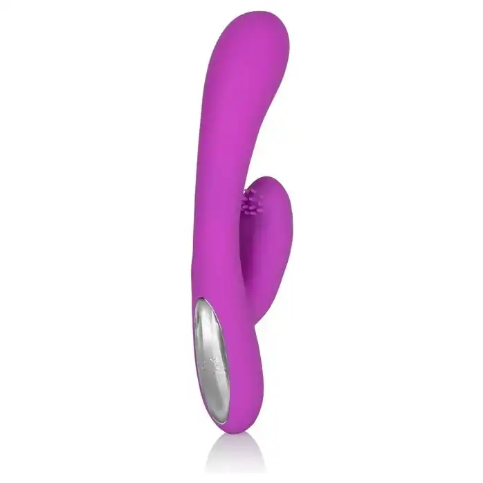 Фиолетовый перезаряжаемый вибромассажер Embrace Massaging G-Tickler - Embrace