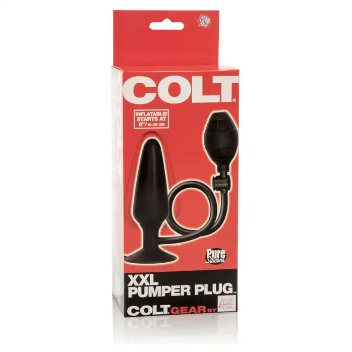Анальная помпа с эффектом подкачки COLT XXL PUMPER PLUG - 17 см - Colt. Фотография 5.