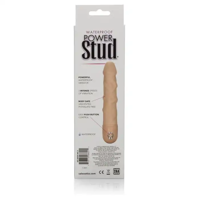 Реалистичный вибромассажер Waterproof Power Stud Rod - 22,8 см - Studs. Фотография 5.