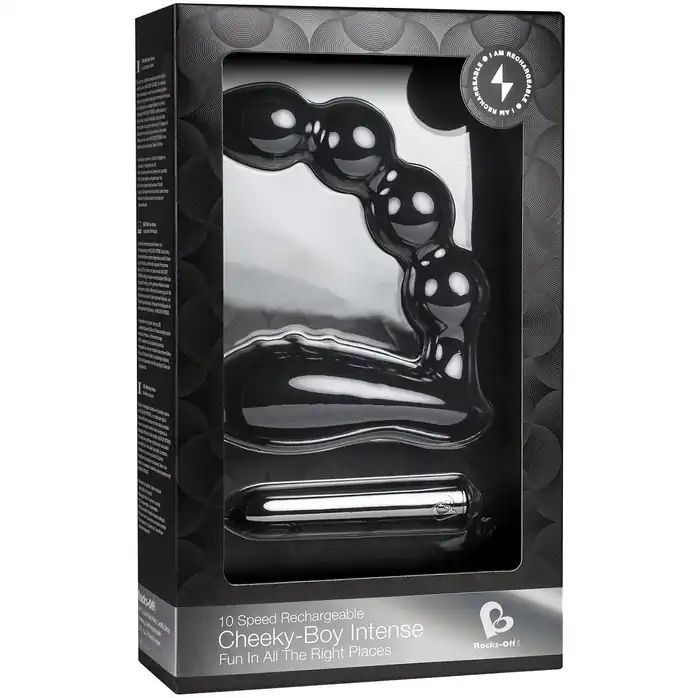 Чёрный стимулятор простаты Cheeky-Boy Intense. Фотография 2.