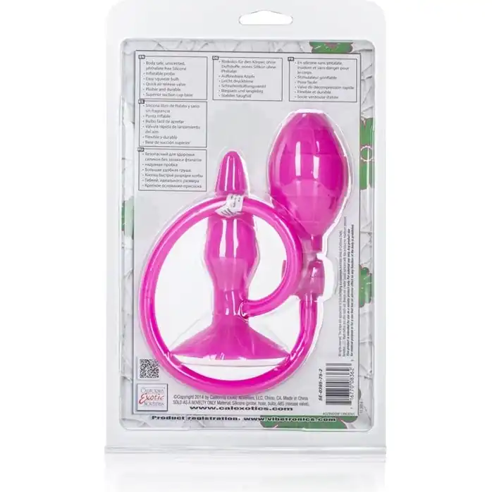 Розовый анальный расширитель Booty Call Booty Pumper Small - 9,5 см - Booty Call. Фотография 6.