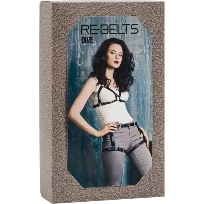 Чёрные гартеры на бедра Dive Black. Фотография 3.