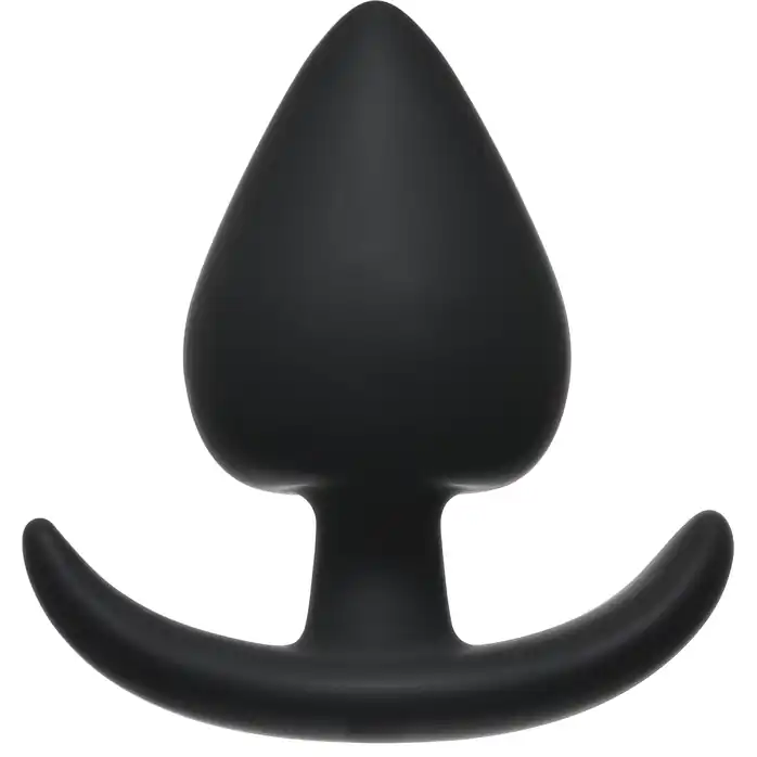 Чёрная анальная пробка Perfect Fit Plug Medium - 9 см - Back Door Collection Black Edition