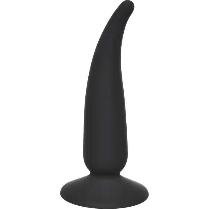 Чёрная анальная пробка P-spot Teazer Black - 12,2 см - First Time