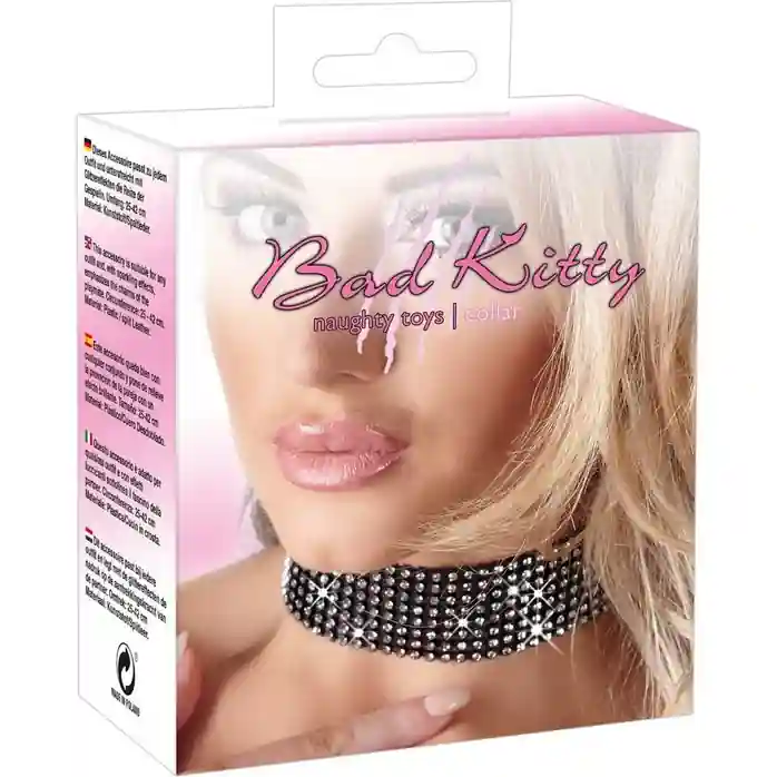 Изысканный чокер с кристаллами - Bad Kitty. Фотография 2.