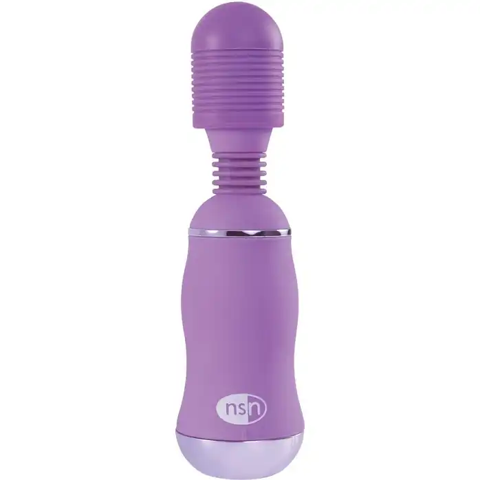 Фиолетовый вибромассажер с усиленной вибрацией BoomBoom Power Wand - Power Play