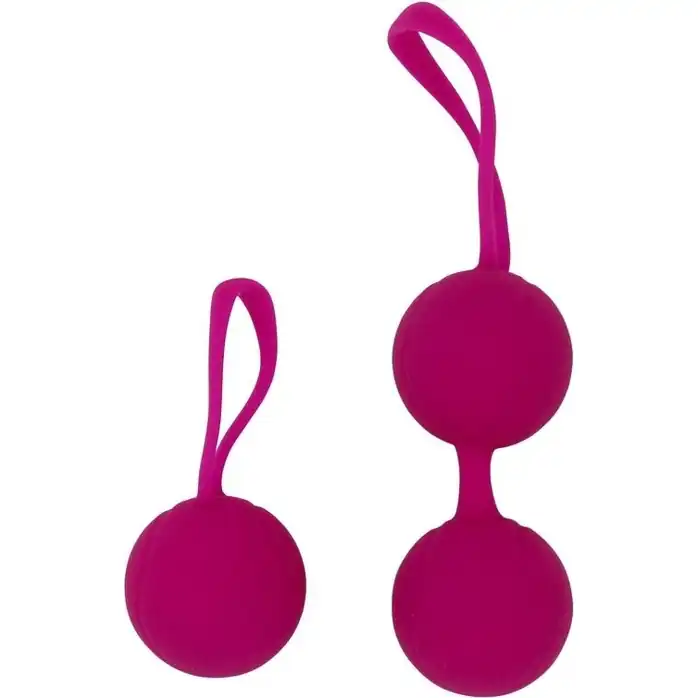 Ярко-розовый набор для тренировки вагинальных мышц Kegel Balls