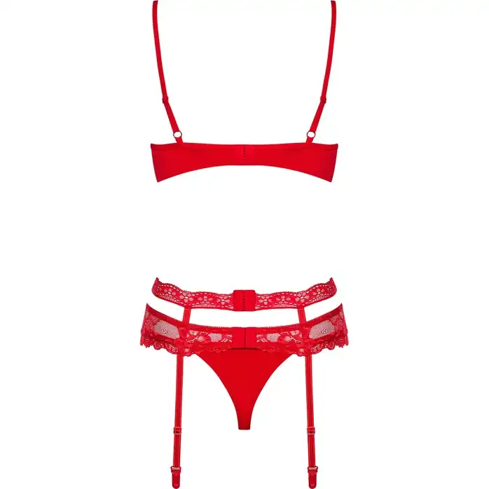 Чувственный ажурный комплект Heartina из 3 предметов - Sexy. Фотография 8.