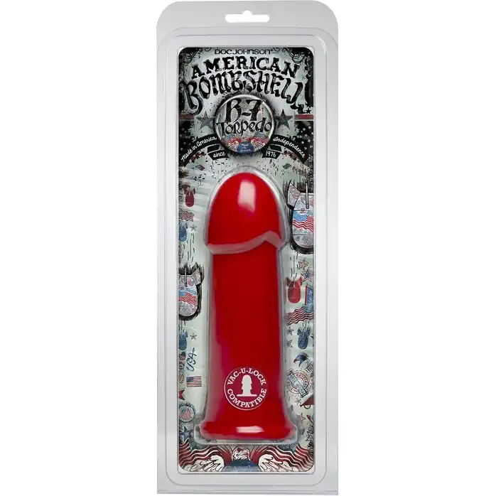 Фаллоимитатор American Bombshell B-7 Torpedo Cherry Bomb - 17,8 см - American Bombshell. Фотография 2.