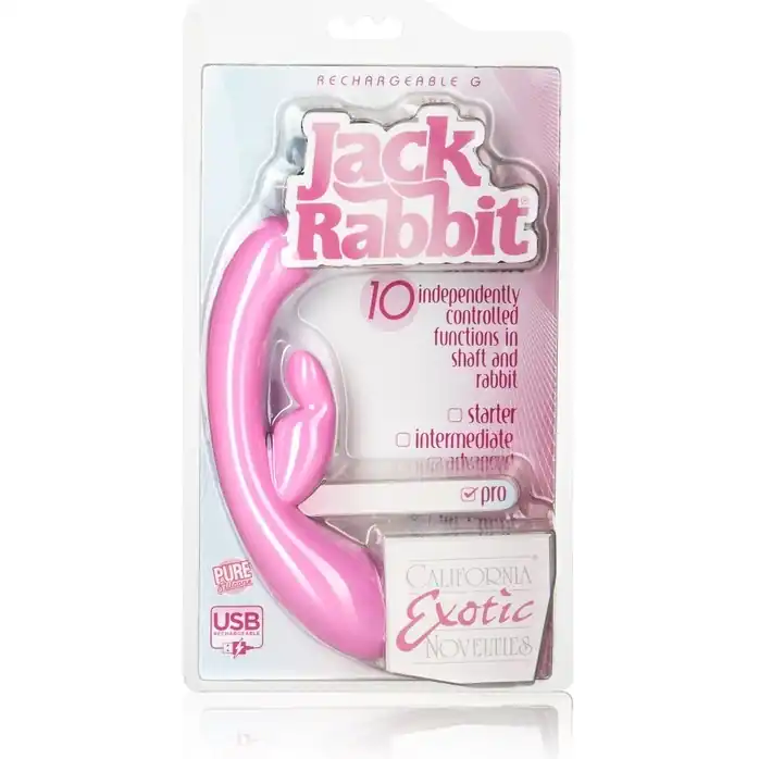 Перезаряжаемый вибратор Rechargeable G Jack Rabbit - 16,5 см - Jack Rabbits. Фотография 4.