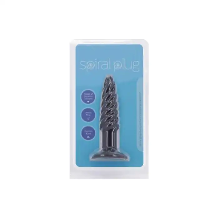 Анальная пробка с винтообразными ребрышками Spiral Plug - 11 см