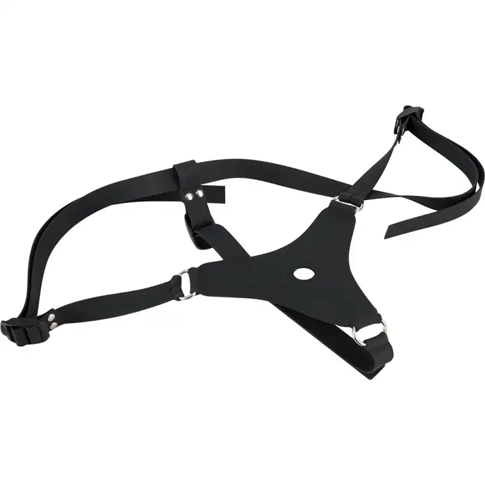 Силиконовый страпон на регулируемых ремешках Silicone Strap-On - 17 см - You2Toys. Фотография 4.