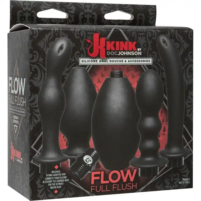 Набор для анального душа Kink Flow Full Flush Set - Kink. Фотография 2.