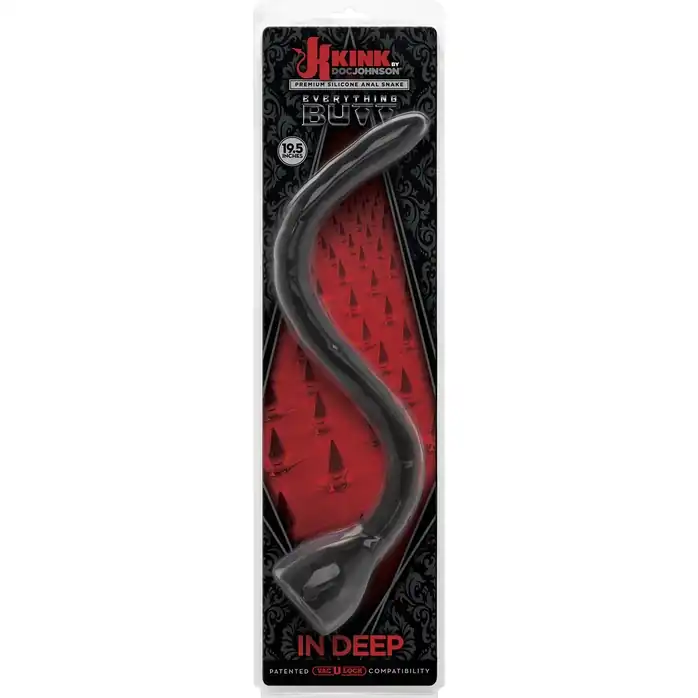 Анальная змейка Kink In Deep Silicone Anal Snake - 49,5 см - Kink. Фотография 2.