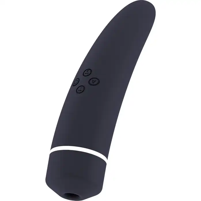 Чёрный вакуумный клиторальный вибромассажер Personal vibrator HIKY - Hiky. Фотография 8.