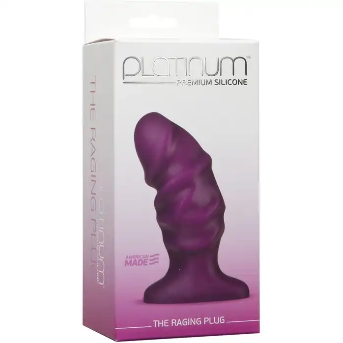 Фиолетовый анальный стимулятор The Raging Plug - 11 см - Platinum Premium Silicone. Фотография 2.