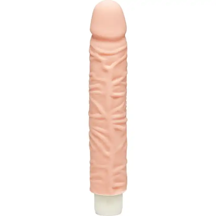 Телесный вибромассажёр с богатым рельефом Shakin’ D Vibrating 9 - 22,86 см - The D