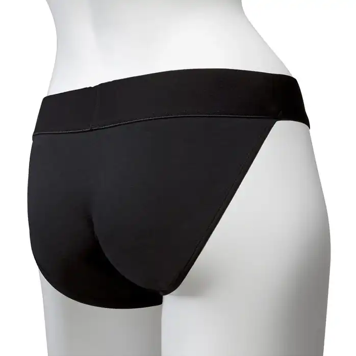 Трусики с плугом Vac-U-Lock Panty Harness with Plug Full Back - S/M - Vac-U-Lock. Фотография 2.