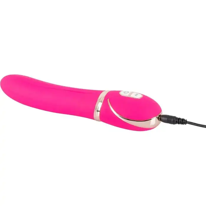 Розовый вибромассажер для точки G Glam Up Pink GR - 22 см. Фотография 3.