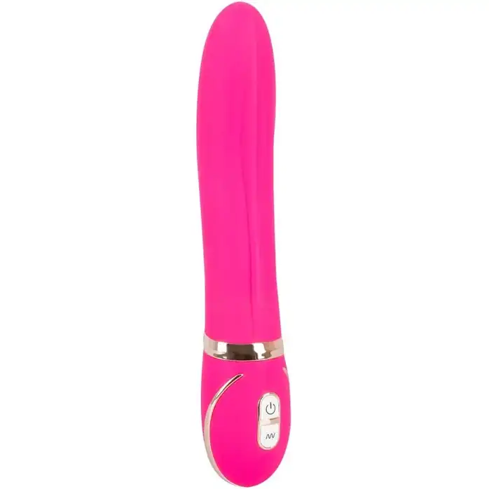 Розовый вибромассажер для точки G Glam Up Pink GR - 22 см