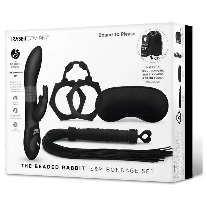 Игровой набор S M BONDAGE в чёрном цвете. Фотография 3.