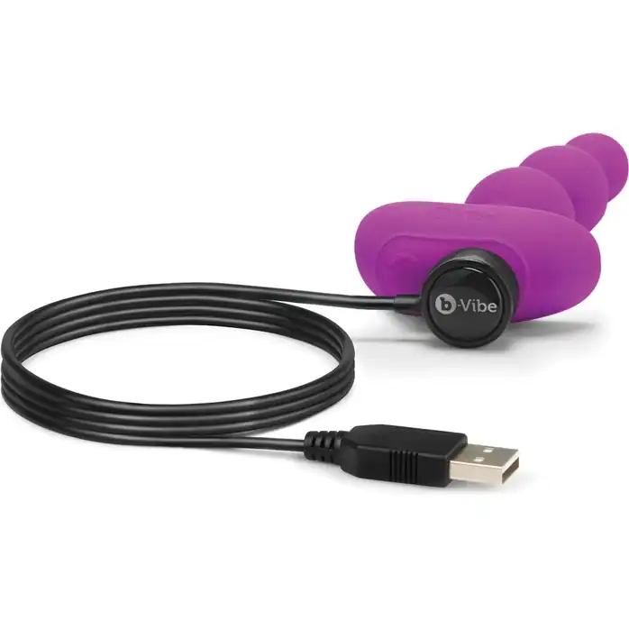 Анальная виброёлочка TRIPLET ANAL BEADS FUCHSIA - 14 см. Фотография 3.