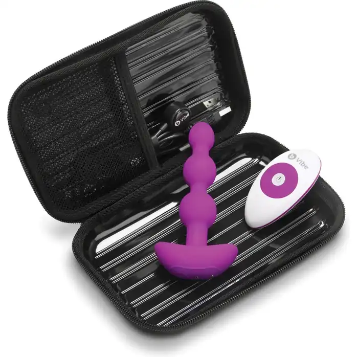 Анальная виброёлочка TRIPLET ANAL BEADS FUCHSIA - 14 см. Фотография 4.