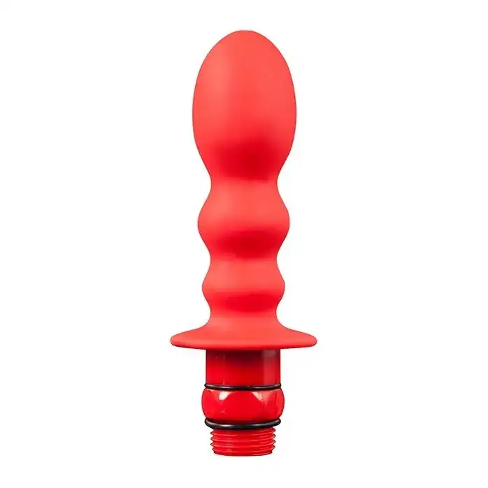 Красная фигурная насадка для душа HYDROBLAST 4INCH BUTTPLUG SHAPE DOUCHE
