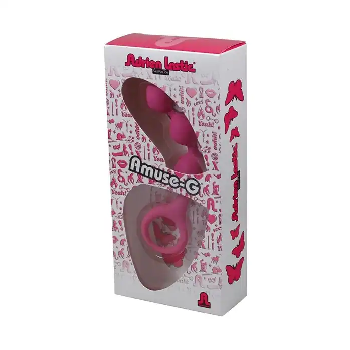Розовая анальная цепочка TRIBALL PINK - 15 см. Фотография 2.