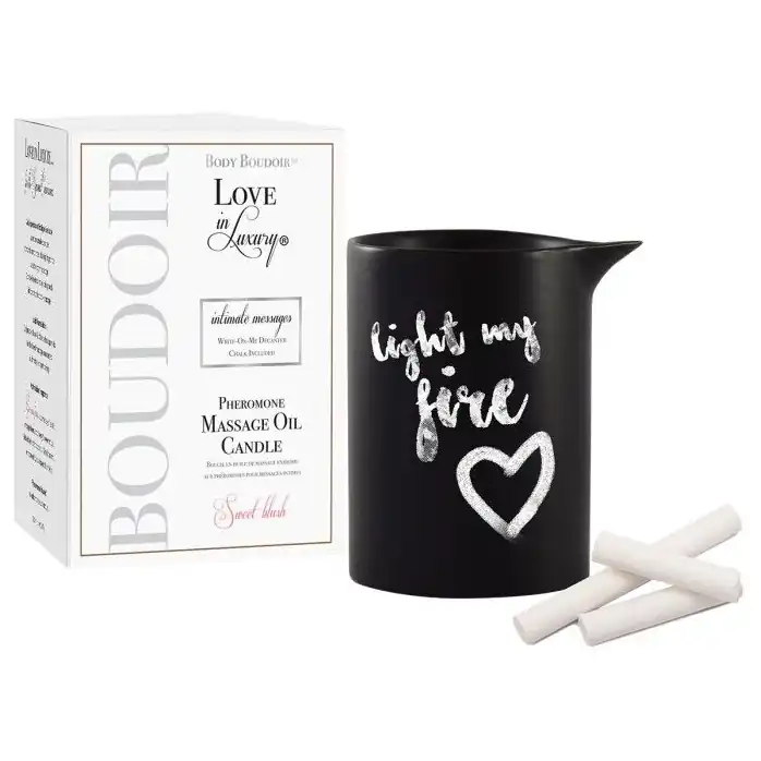 Массажная свеча с феромонами Love In Luxury Seduced Pheromone Soy Massage Candle Sweet Blush - 154 мл