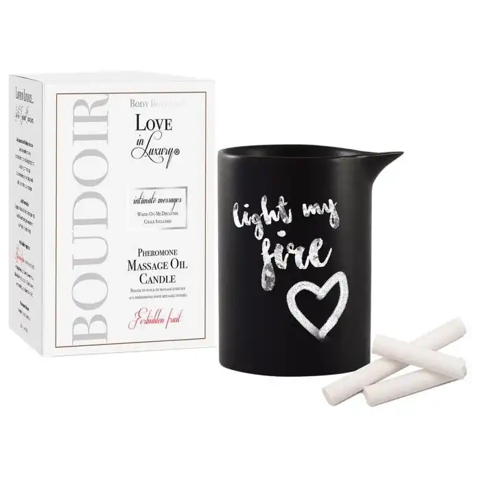 Массажная свеча с феромонами Love In Luxury Seduced Pheromone Soy Massage Candle Forbidden Fruit - 154 мл
