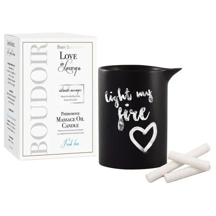 Массажная свеча с феромонами Love In Luxury Seduced Pheromone Soy Massage Candle Fresh Love - 154 мл