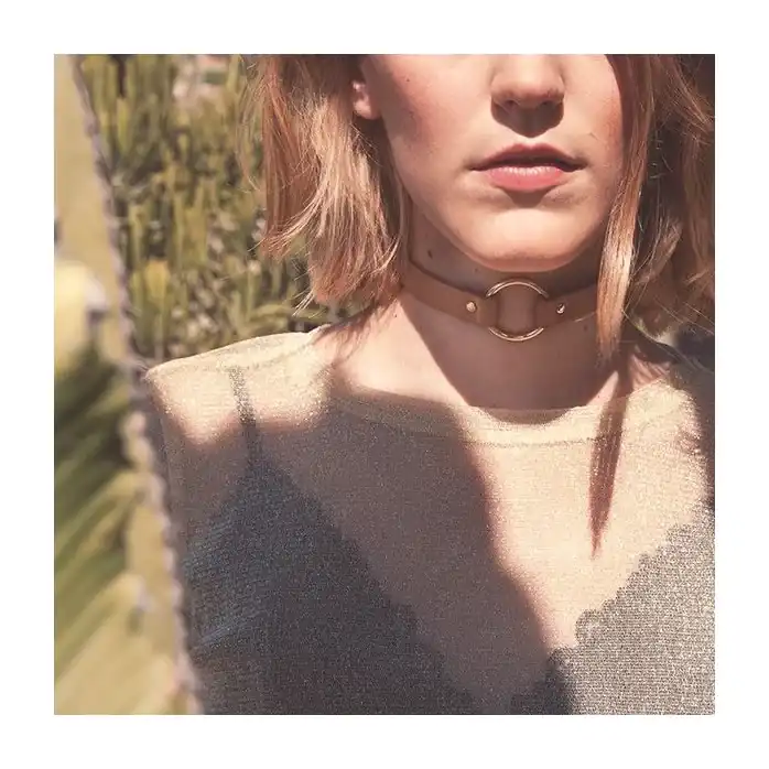 Коричневый чокер Maze Single Choker