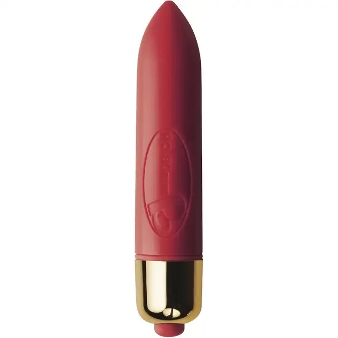 Красный мини-вибратор RO-80MM 7-SPEED RED - 7,9 см