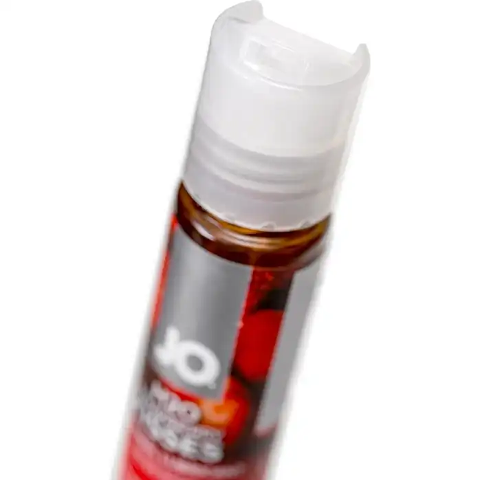 Лубрикант на водной основе с ароматом клубники JO Flavored Strawberry Kisses - 30 мл - JO H2O Flavors. Фотография 5.