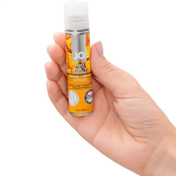 Смазка с ароматом ананаса JO Flavored Juicy Pineapple - 30 мл - JO H2O Flavors. Фотография 3.