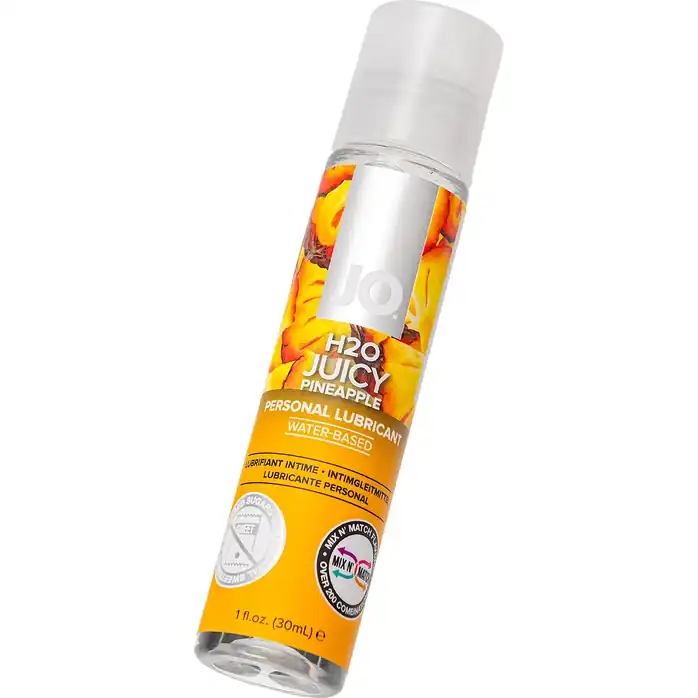 Смазка с ароматом ананаса JO Flavored Juicy Pineapple - 30 мл - JO H2O Flavors. Фотография 4.