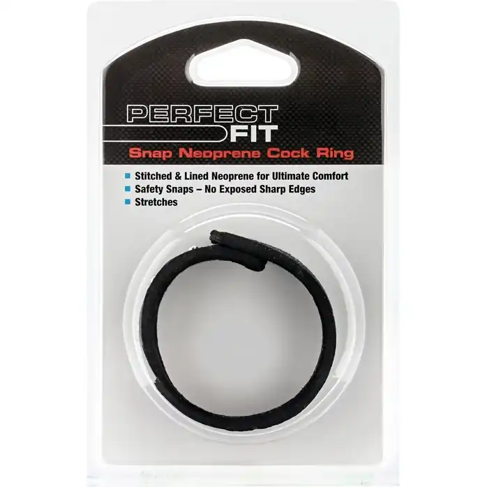 Эрекционное кольцо Neoprene Snap Cock Ring. Фотография 2.