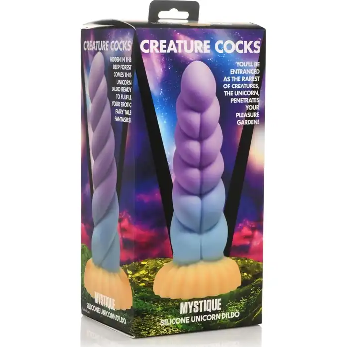 Фантазийный фаллоимитатор Mystique Unicorn - 21 см - Creature Cocks. Фотография 2.