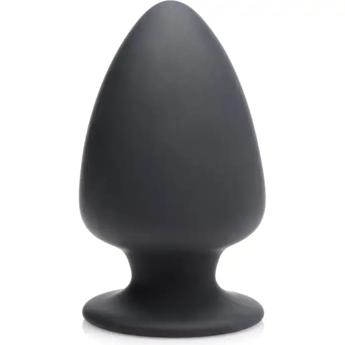 Черная мягкая анальная пробка Squeezable Medium Anal Plug - 11 см - Squeeze-it